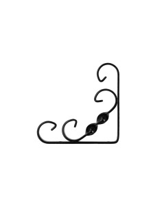 Palomilla Ornamental Reforzada Color Negro 100x100 cm. Palomilla Estante, Soporte Estanteria Escuadra Leja 2