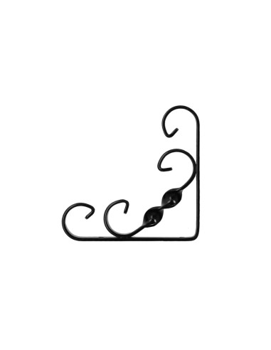 Palomilla Ornamental Reforzada Color Negro 100x100 cm. Palomilla Estante, Soporte Estanteria Escuadra Leja