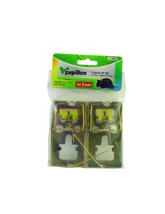 Trampa ratones metálica galvanizada 9.5 x 5.2 cm. (Bolsa 2 unidades) 2