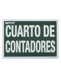 Cartel Cuarto De Contadores 30x21 2
