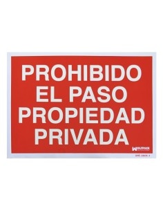 Cartel Prohibido El Paso Propiedad Privada 30x42 2