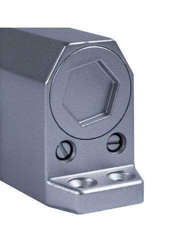 Cierra Puertas Con Retenedor Fuerza 2. Color Plata (Puertas 70/90 cm.)