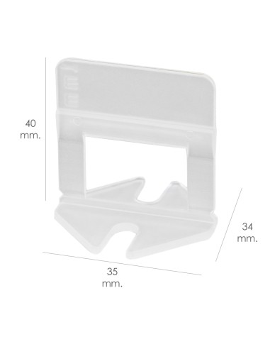 Calzos Nivelar Suelo 1 mm. (Bolsa 100 Unidades)