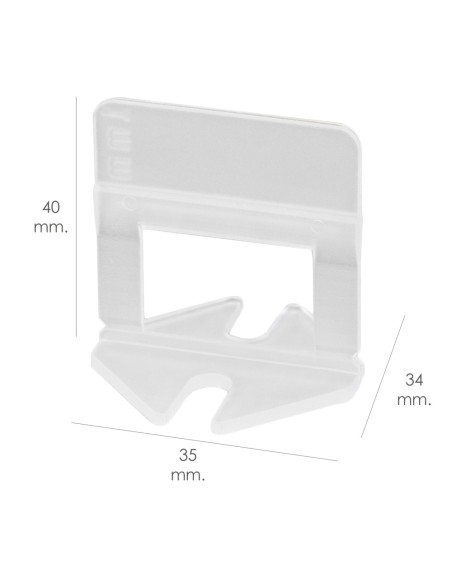 Calzos Nivelar Suelo 1 mm. (Bolsa 100 Unidades)