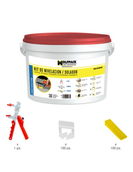 Kit Nivelador Solador (Pistola, calzos y cuñas)