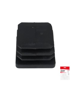 Contera Cuadrada Interior Negra 30x30 mm. Blister 4 piezas. 2