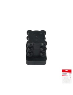 Contera Cuadrada Interior Negra 16x16 mm. Blister 4 piezas. 2