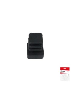 Contera Cuadrada Interior Negra 12x12 mm. Blister 4 piezas. 2