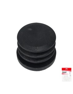 Contera Redonda Interior Negra 30mm. Blister 4 piezas. 2