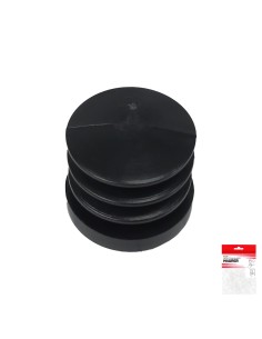 Contera Redonda Interior Negra 26mm. Blister 4 piezas. 2