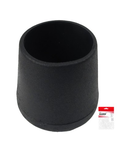 Contera Cónica Negra 30mm. Blister 2 piezas.