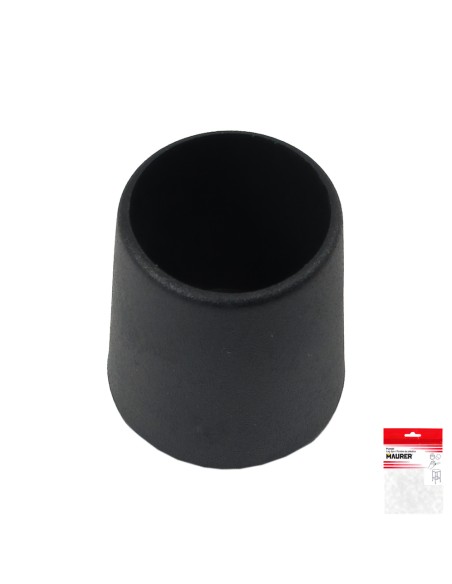Contera Cónica Negra 25mm. Blister 4 piezas.