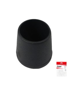 Contera Cónica Negra 22mm. Blister 4 piezas. 2