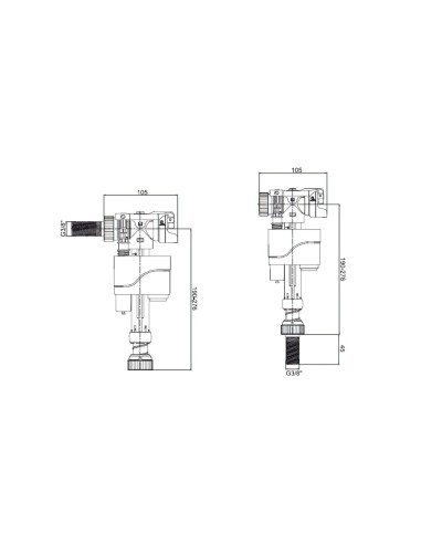 Grifo Flotador Compact Doble