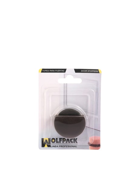 Tope Puerta Adhesivo Silencioso Marrón