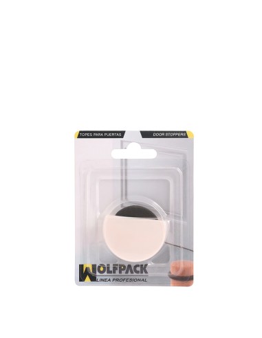 Tope Puerta Adhesivo Silencioso Blanco