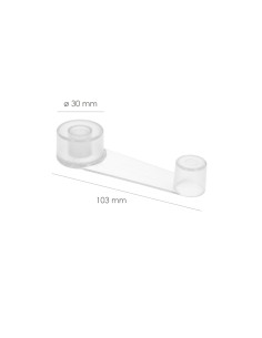 Tope Puerta Adhesivo con Retenedor Transparente 2