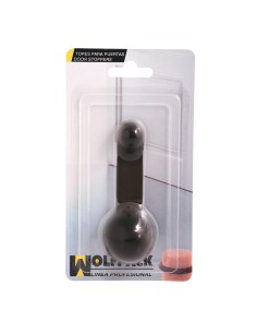 Tope Puerta Adhesivo con Retenedor Marrón 2