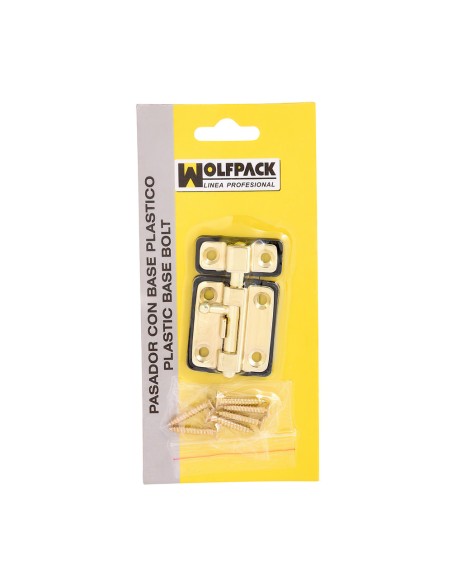 Pasador Wolfpack Base Plástico 35 mm. Latonado