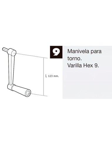 Manivela Para Torno Persiana Blanco