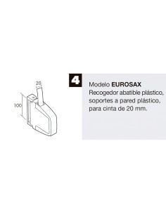 Recogedor Persiana Abatible Eurosax C-22 Blanco 2