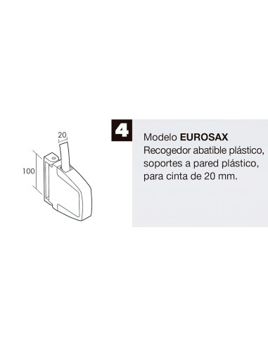 Recogedor Persiana Abatible Eurosax C-22 Blanco