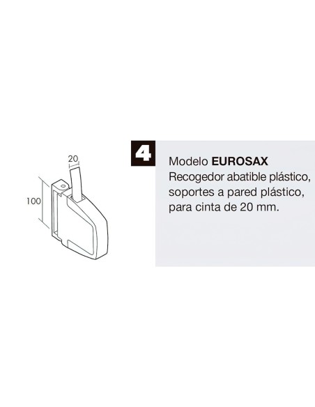 Recogedor Persiana Abatible Eurosax C-22 Blanco