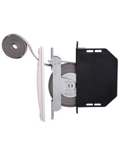 Recogedor Persiana Mini Blanco Cinta 18 mm. Empotrar Sin Pivotes 2