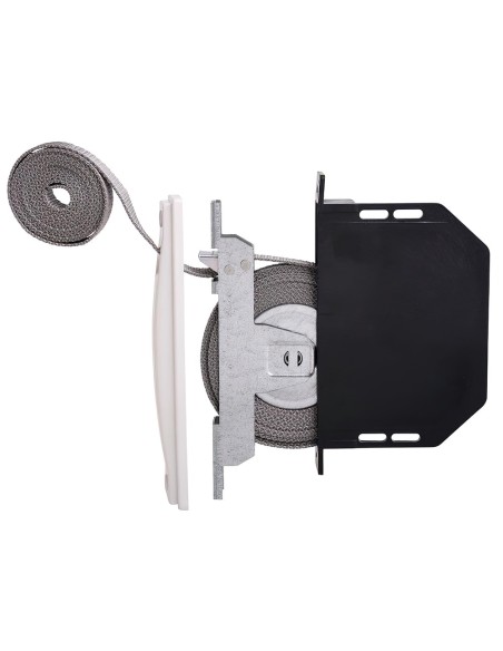 Recogedor Persiana Mini Blanco Cinta 18 mm. Empotrar Sin Pivotes