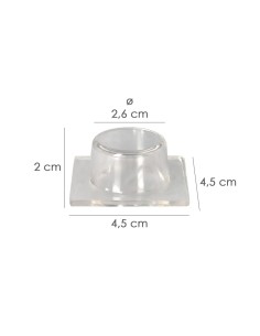 Tope Puerta Wolfpack Adhesivo Transparente 2