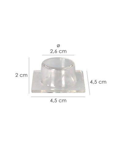 Tope Puerta Wolfpack Adhesivo Transparente