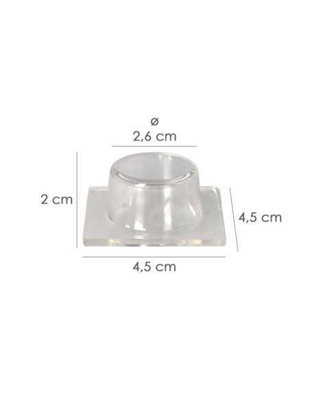 Tope Puerta Wolfpack Adhesivo Transparente