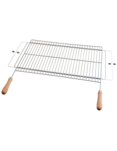 Parrilla Barbacoa Extensible 60/70x40cm Zincada 2