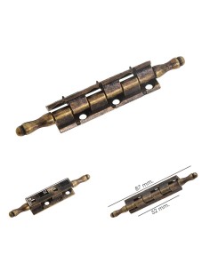 Bisagra Desmontable Con Pasador y Remate Oro Viejo 87 mm. 2