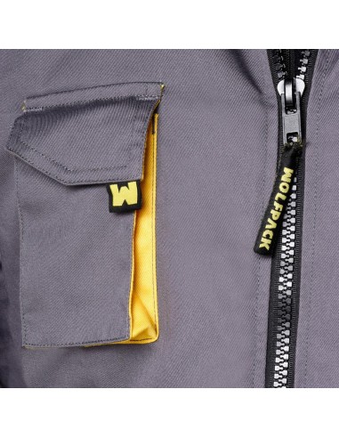 Chaqueta de Trabajo Gris/Amarillo Talla 46/48 S