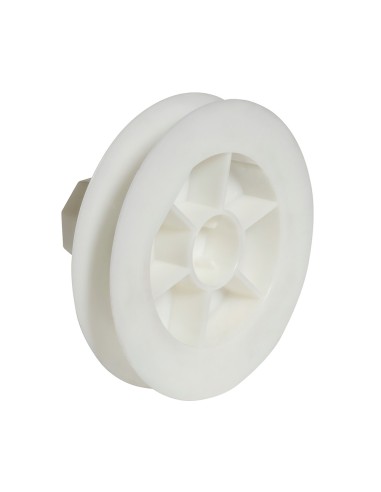 Disco Persiana Plastico Compacto para Rodamieto 120x40 mm. Cinta 18 mm.