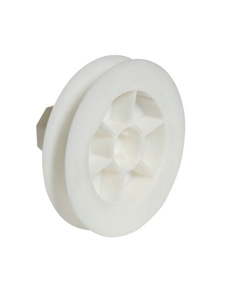 Disco Persiana Plastico Compacto para Rodamieto 120x40 mm. Cinta 18 mm.