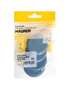 Deslizante Gris Ptfe Ø50 (Blister 4 Unidades) 2