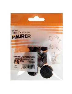 Deslizante Marron Con Fieltro Ø24 (Blister 8 Unidades) 2