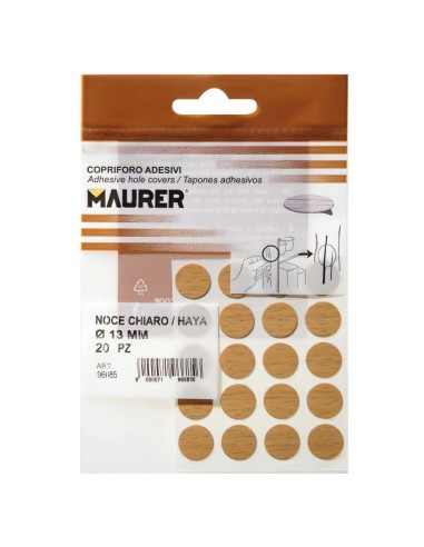 Tapatornillos Adhesisvos Haya (Blister 20 unidades)