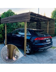 Soporte Para Madera Anclaje Bicromatado Regulable 2