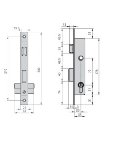 Cerradura Cvl 1983/25/5 Carpintería Metálica 2