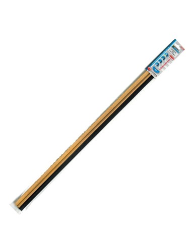 Burlete Puerta Pvc Roble Con Goma 1 Metro