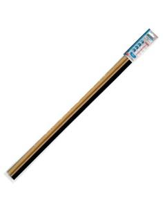 Burlete Puerta Pvc Roble Con Cepillo 1 Metro 2