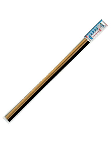 Burlete Puerta Pvc Roble Con Cepillo 1 Metro