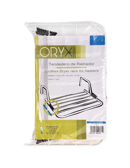 Tendedero Oryx Radiador Acero Blanco 50x32cm