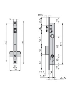 Cerradura CVL 1963/5 Carpintería Metálica 2