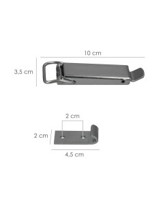 Cierre Caja Con Enganche Plano 100 mm. (Caja 25 unidades) 2