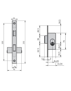 Cerradura Cvl 1964a/5 Carpintería Metálica 2