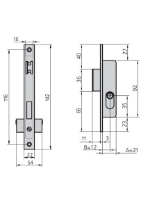 Cerradura Cvl 1963a/5 Carpintería Metálica 2